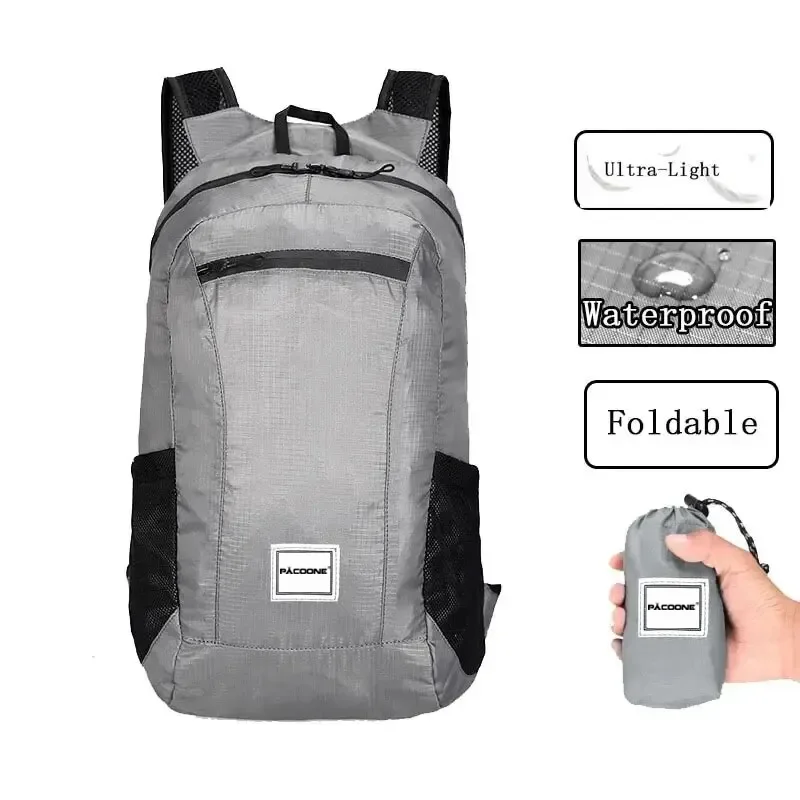 Outdoor Hiking Bag 20L Lightweight Portable Backpack Foldable Waterproof Folding Ultralight Pack for Women Men Travelling Hiking - Image 4